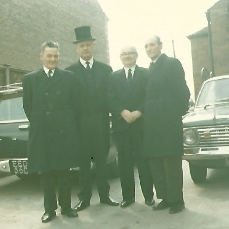 Historical photo of Warrington funeral directors at Knox & Sons